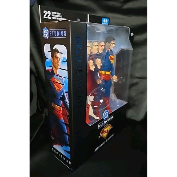 McFarlane DC Multiverse Deluxe Theatrical Edition SUPERMAN & KRYPTO Figures NEW - Picture 3 of 6